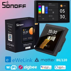 SONOFF NSPanel Pro 120/86mm WiFi Zigbee Scene Panel Thermostat Controller Zigbee Matter Hub Support Sonoff Devices Alexa Google