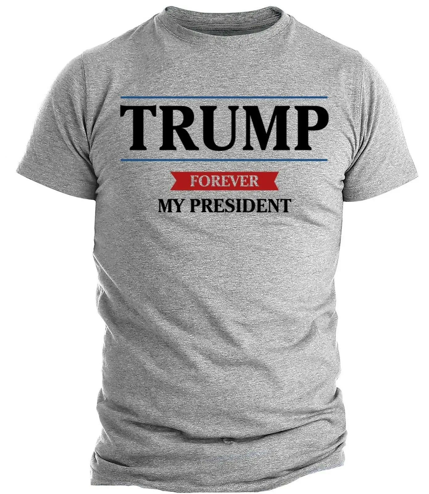 Trump Shirts Forever My President Trump 2024 Shirts Political shirts- Men's 100% Cotton Casual T-shirts Loose Top Size S-3XL