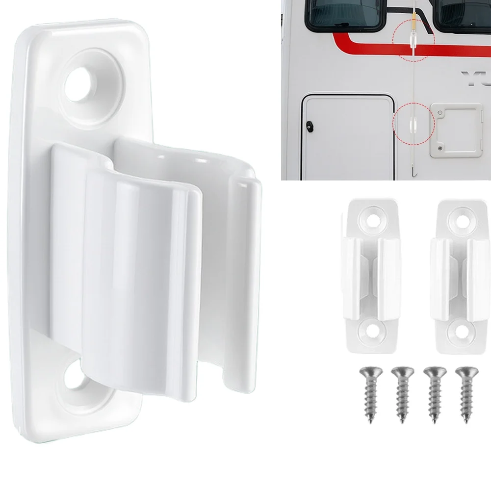 

2 Pcs Awning Handle Support Bracket Storage Mount For RV Easy Installation Space Awning Brackets Caravan Accessorie