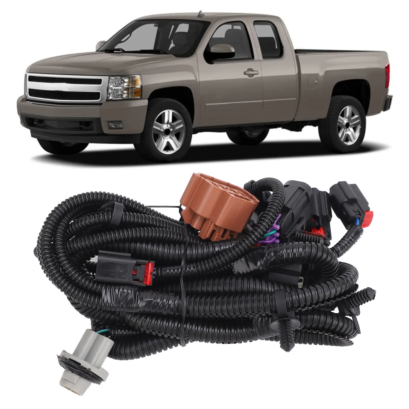 

Rear Park Assist Harness Responsive Rear Bumper Park Assist License Harness Improve Parking Safety 10363788 for 1500 2500 3500