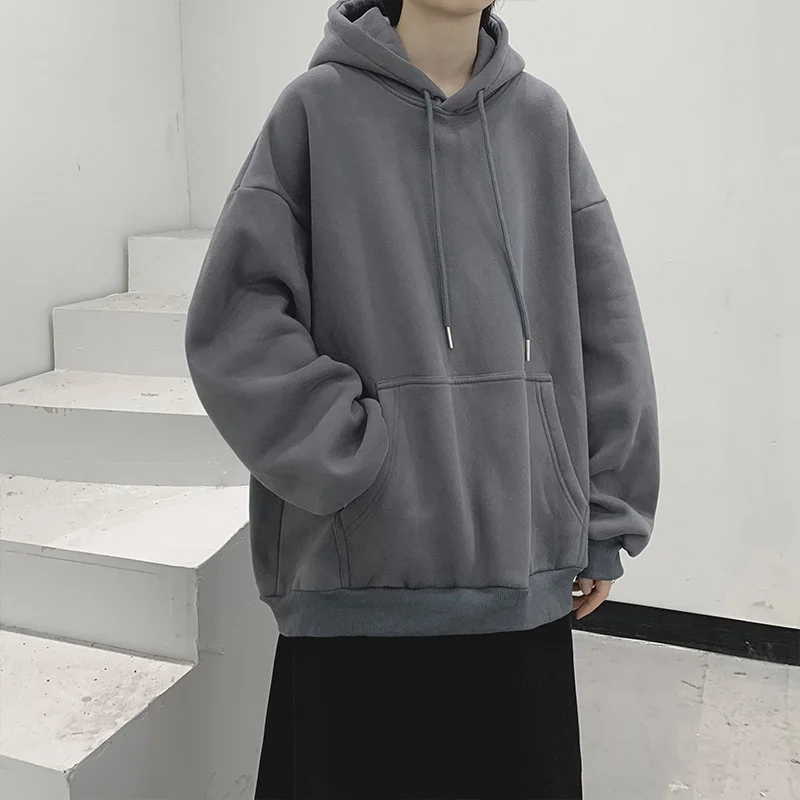 

Thickened Fleece Hoodie Men's Autumn Winter Workwear Resistant to Dirt And Wear Large Size Casual Style Chinese Brand
