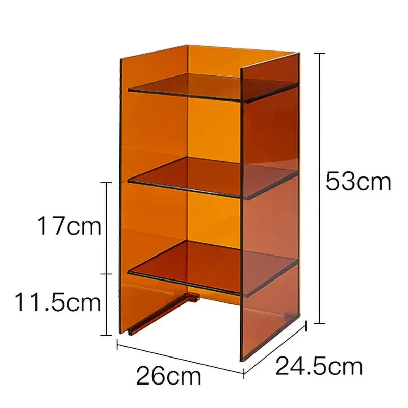 Shelf Floor to ceiling Internet celebrity Living room Sofa side cabinet Bedroom Acrylic clothing store Display cabinet