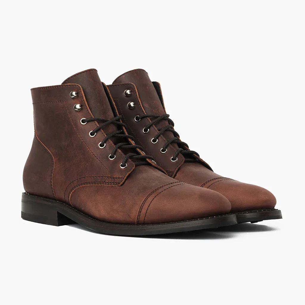 Vintage Renaissance Cosplay Round Toe Work Boots High Top Motorcycle Shoes High Quality Black Lace-Up Matte Men's Shoes 2025 - Image 5