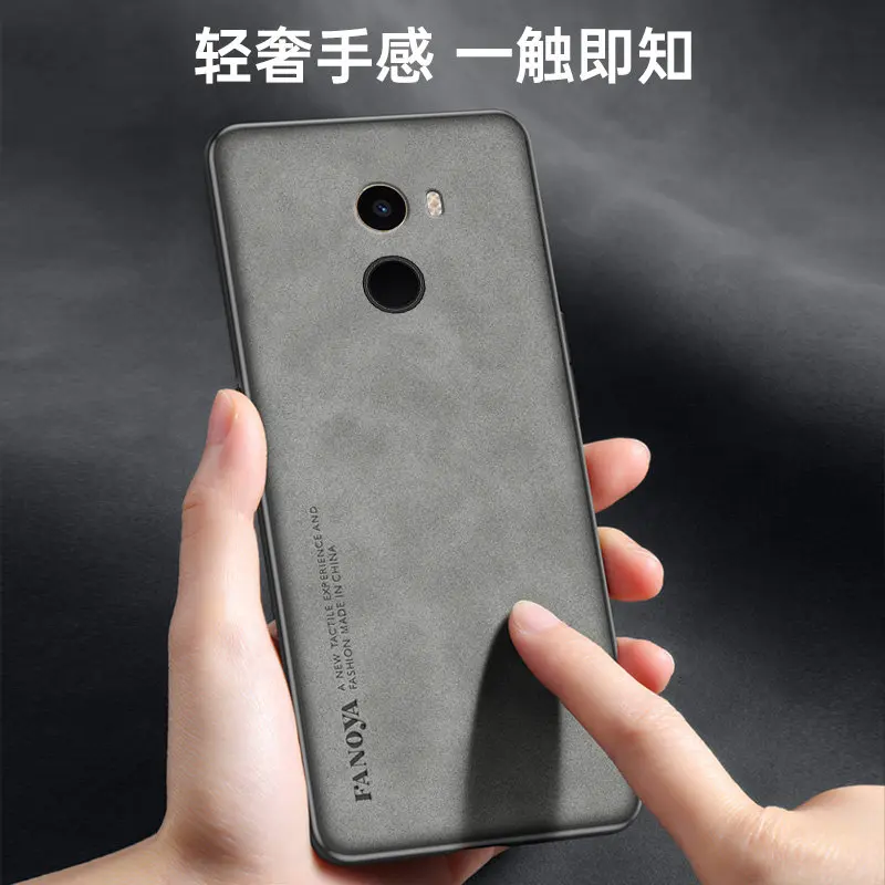 For Xiaomi Mix 2 Mix2 Case Shockproof PU Leather Skin Hard Back Cover Matte Phone Case Silicone Bumper for Xiaomi Mi Mix 2 Mix2