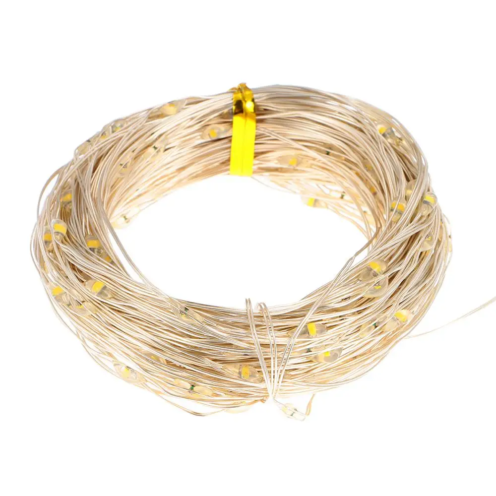 2 Pack 200 LED 66ft Fairy Lights with Remote Control & Timer 8 Modes Silver Wire USB Plug in String Lights Warm White