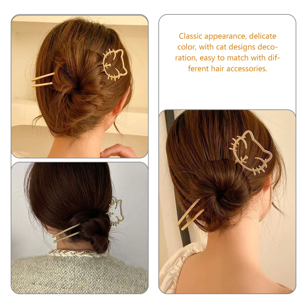 

Hairpin Accessories for Girls Stick Buns Fork Barrettes Chopsticks Women Cute Women's