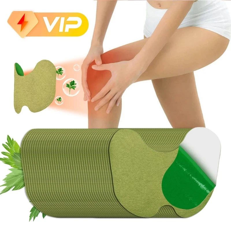 60/12 pcs Warming Herbal Knee Patch Natural Wormwood Extract For Knee Shoulder Heating Relieves Knee Arthritis Fit Unisex Patche