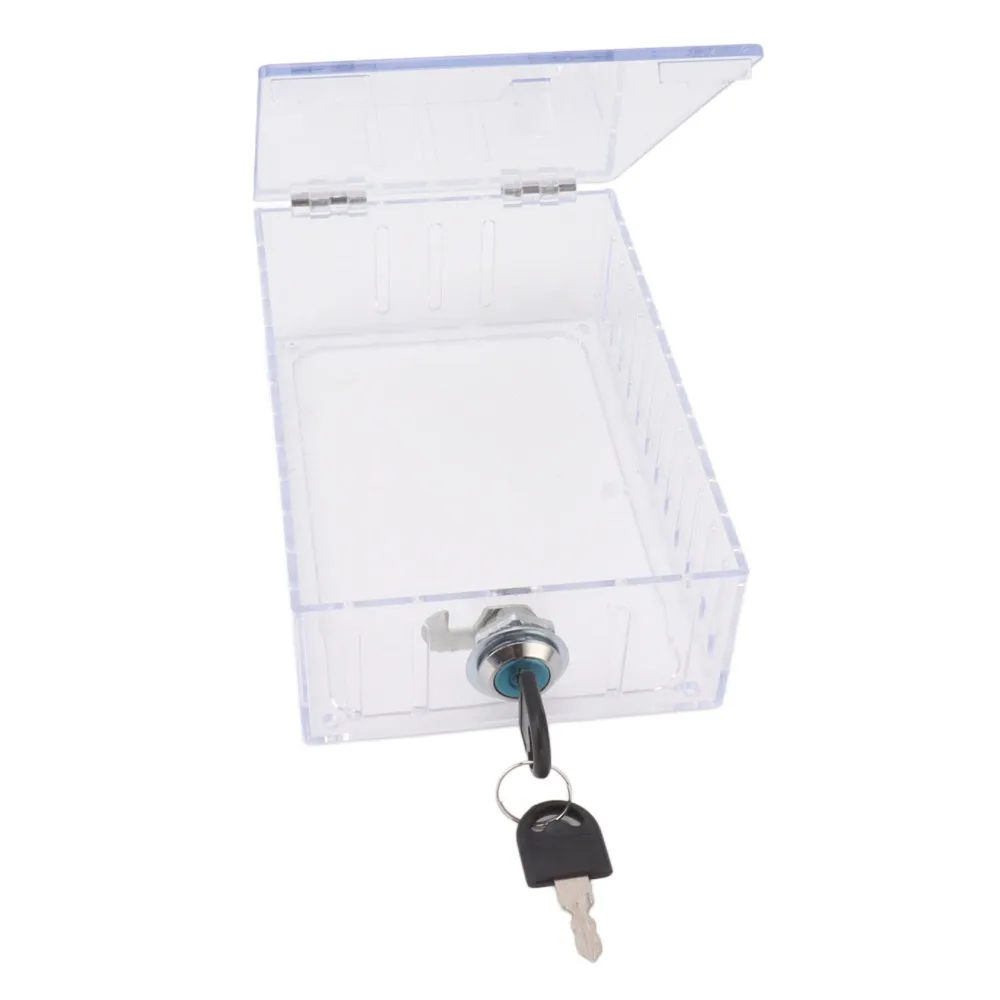 11pcs Large Size Thermostat Lock Box Clear Cover With Key Thermostat Guard Universal Fit Wall-Mounted Thermostat Home Use