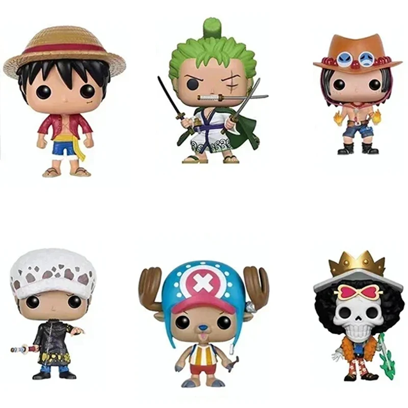 قطعة واحدة Funko POP أنيمي الشكل لوفي المروحية ايس لوه لوفي زورو عمل الشكل جمع لعبة مجسمة Brinquedos هدايا عيد الميلاد #1