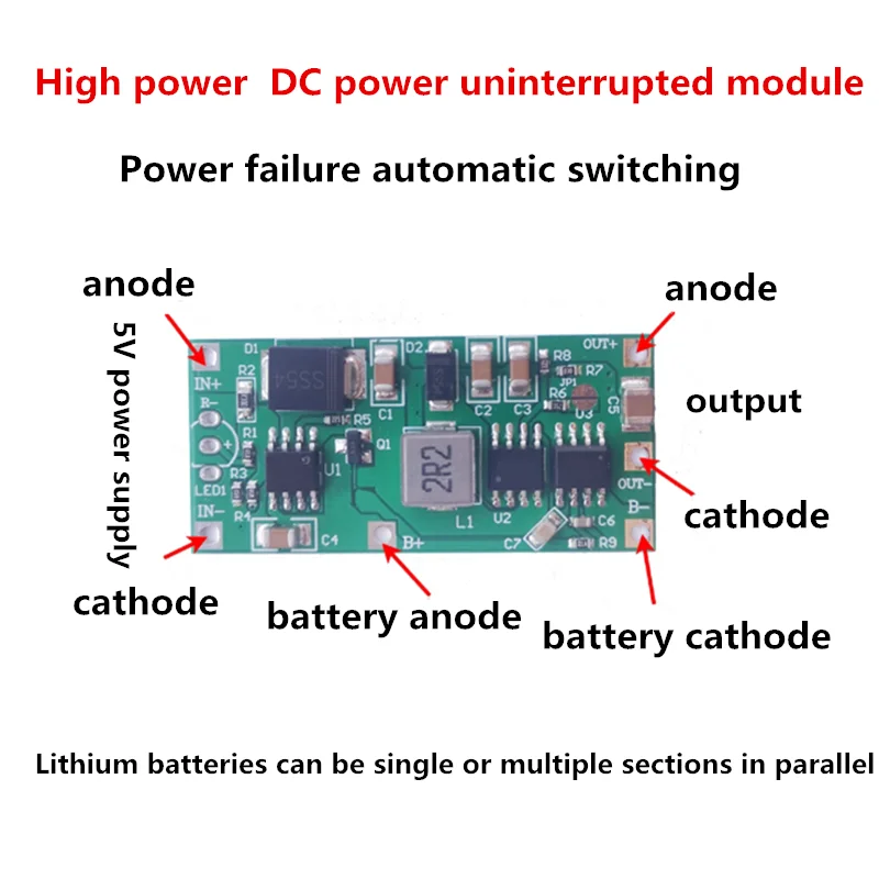 

UPS uninterruptible power supply lithium battery while charging 5V2A12V15W router network equipment monitoring camera