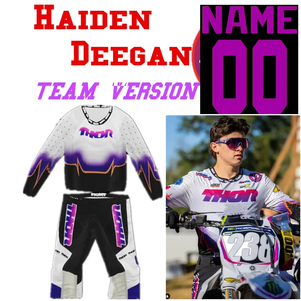 team version Jersey Print Podium Motocross Gear Set Off Road Motorcycle mx Jersey Set Moto Combo