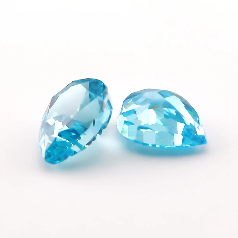 6x8mm Birnenförmige Crushed-Ice-Schliffe Lose CZ-Steine 5A Sortierte Farben Kubische Zirkonia Synthetische Edelsteine für Schmuckherstellung – Detail 19