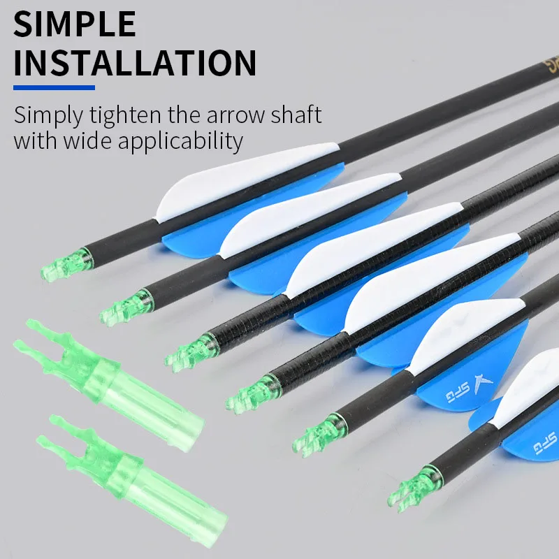 50 Stück Dual-Use Magnetische Pfeilnocke für Stahlkugel-Compoundbogen, Integrierter Magnetischer Pfeilschaft Bogenschießzubehör – Detail 1