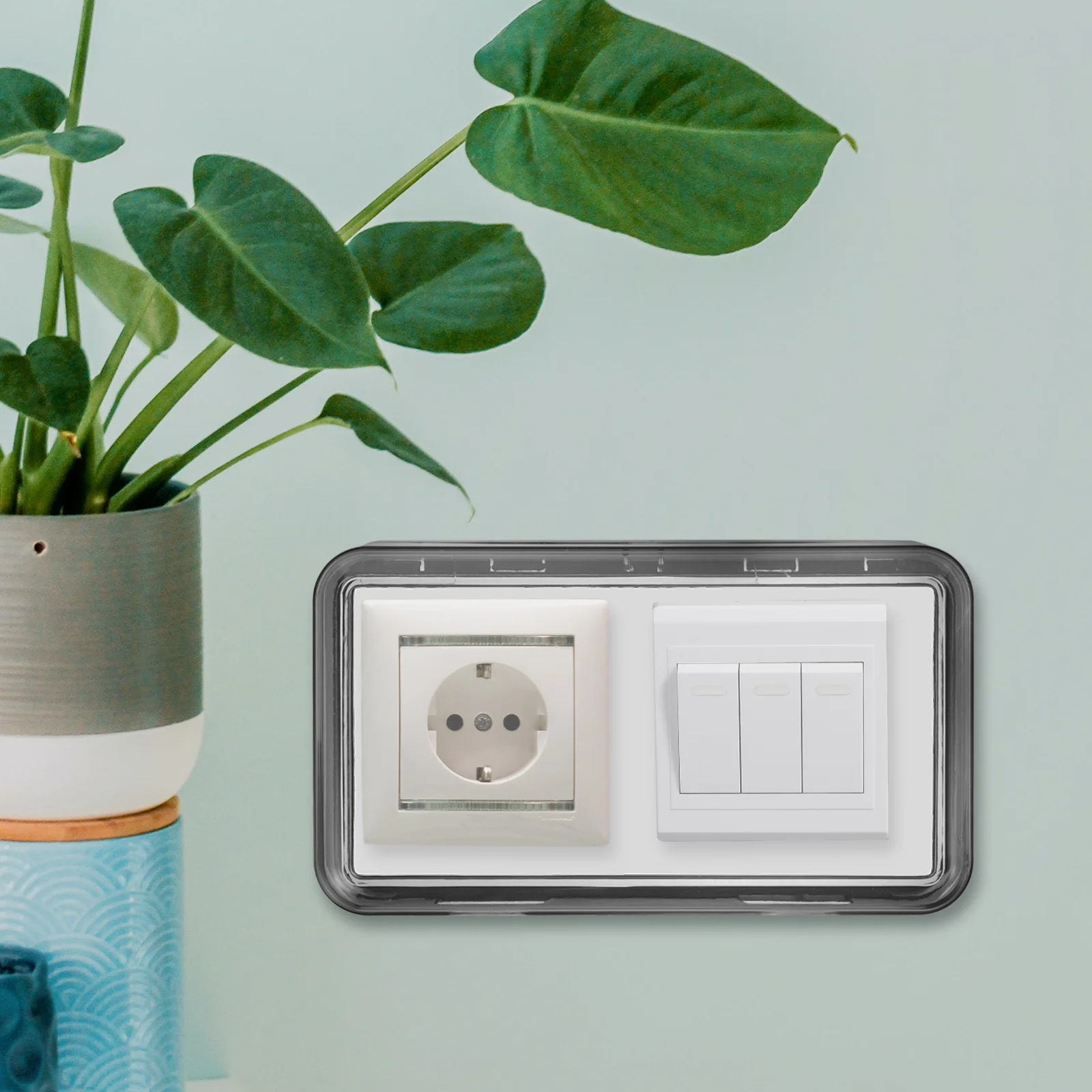Socket Waterdichte Box Outdoor Plug Receptacle Protector Bescherming Cap Outlet Covers Badkamer