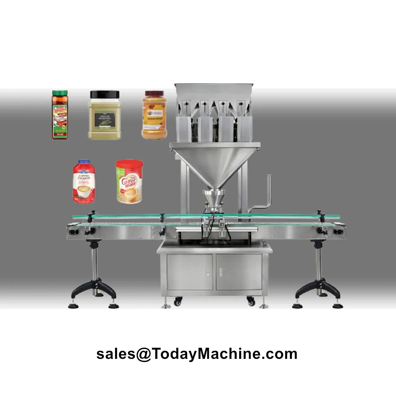 Automatic 30g 40g 50g Fine Salt Sugar Seasoning Auger Dosing Jar Bottling Filling Machine Line