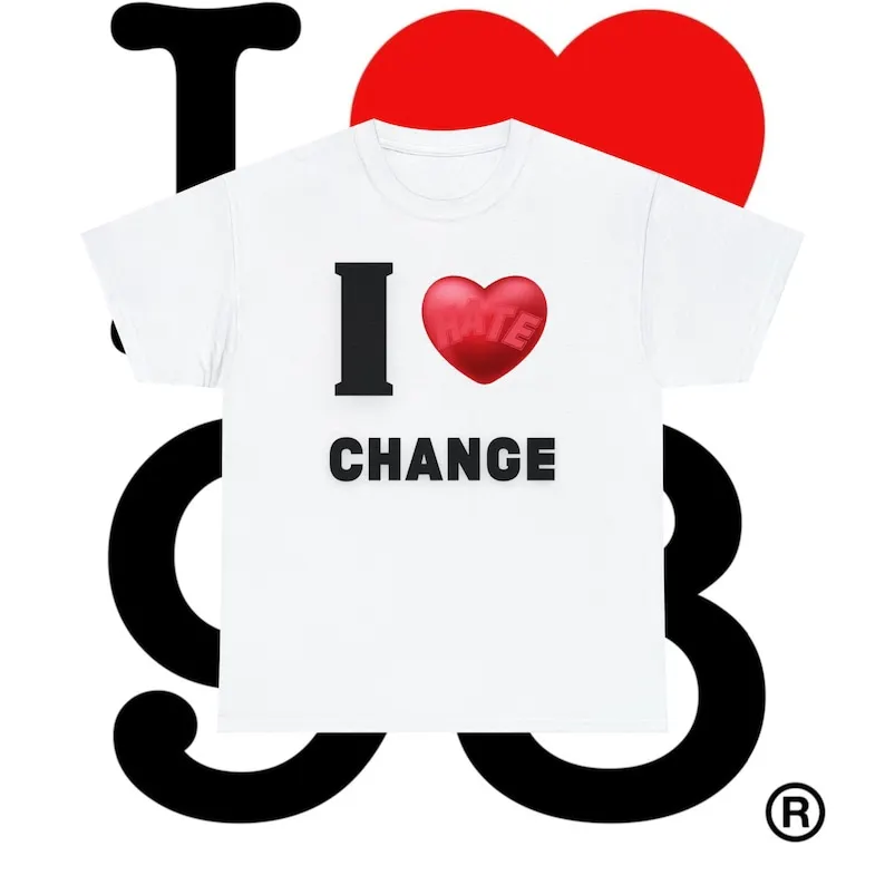 

I "LOVE" CHANGE T-shirt funny, irony, Ironic, favorite shirt.minimalist shirt, new changes shirt, things change, positivity