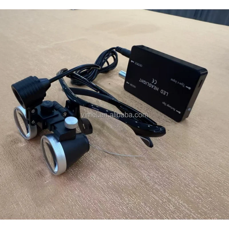 

2.5X 3.5X Dental Binocular Magnifier Medical Loupes Wireless Surgical Headlight for Dental Operation Factory Supplier