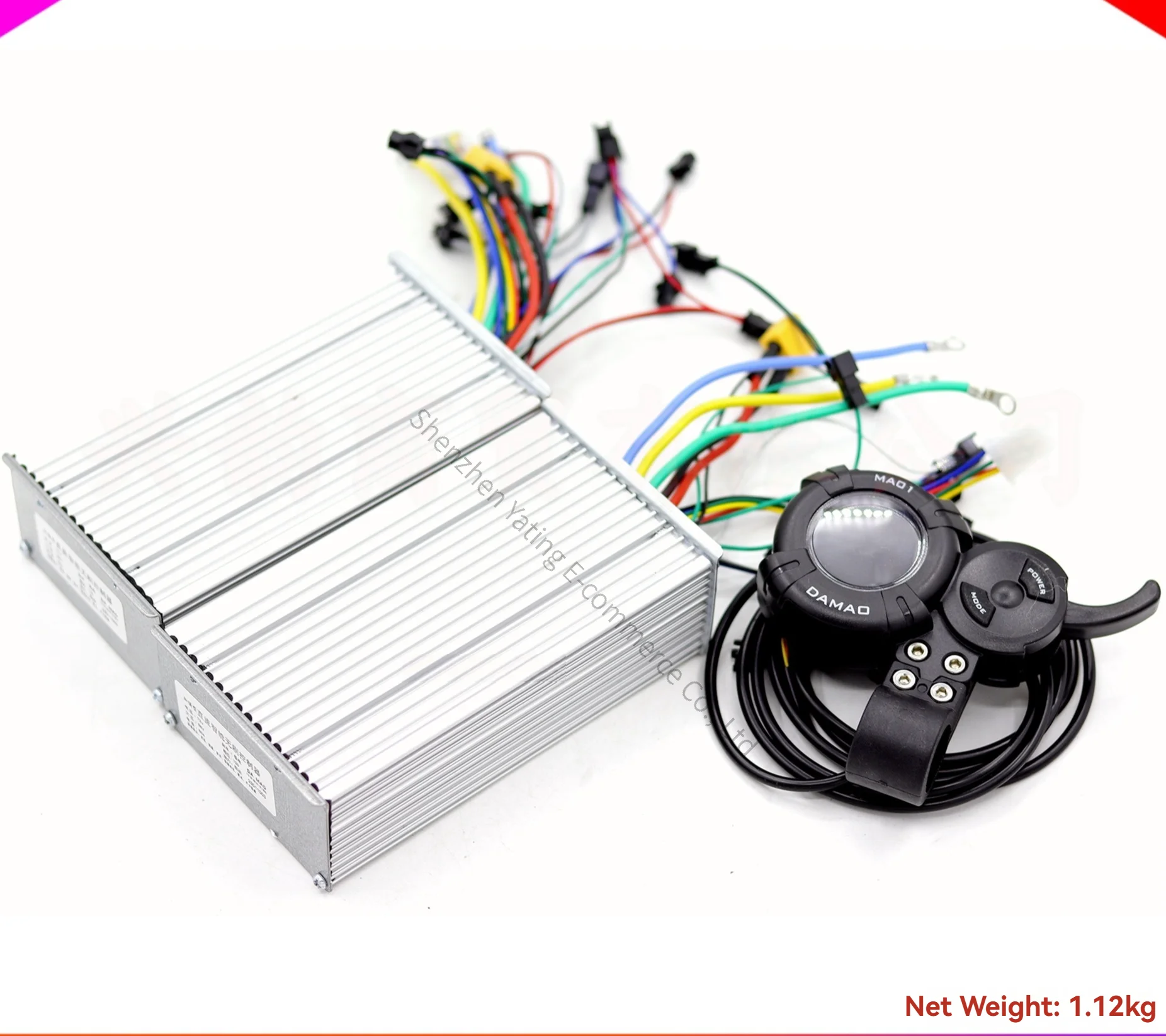 

Высококачественный электросамокат с контроллером 72В 50А, 12-трубчатым двухмоторным приводом и ЖК-дисплеем с дросселем