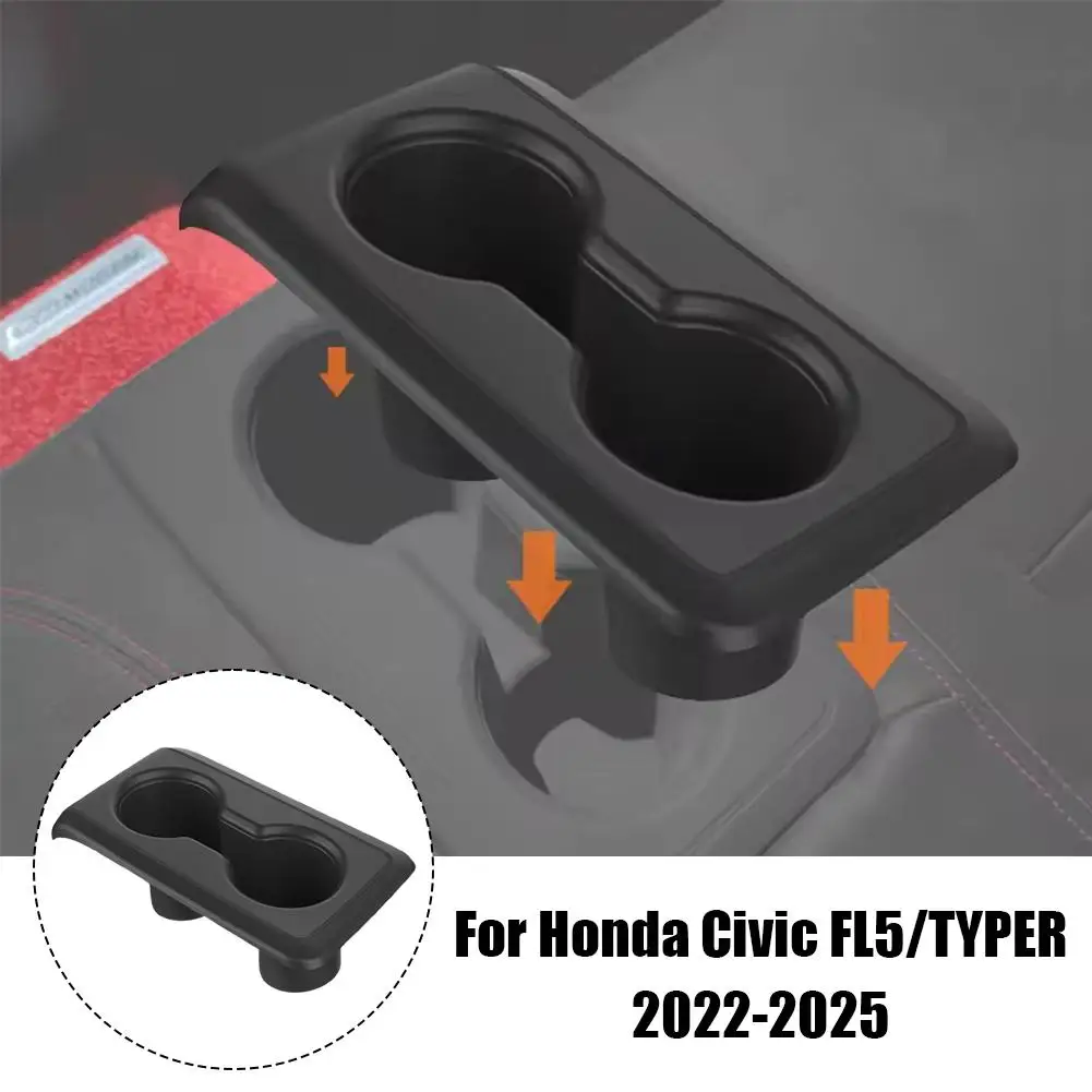 

For 2022 2023 2024 2025 Honda FL5 TYPE-R Silicone Cup Mat Interior Leak proof Cover Cup Automotive Anti Rear slip Seat and P0A5