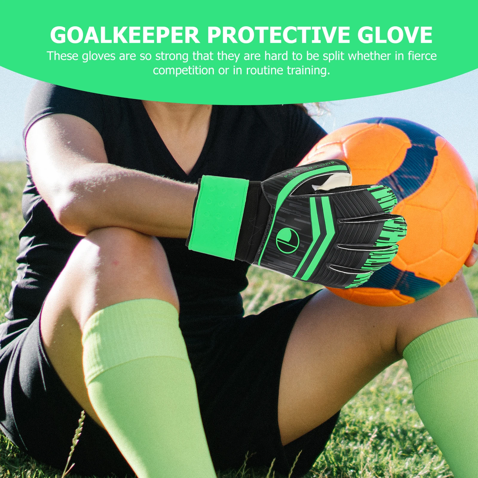 ゴールキーパー グローブ 快適なサッカー グリップ 滑り止め マッチ エマルジョン 全天候型トレーニング