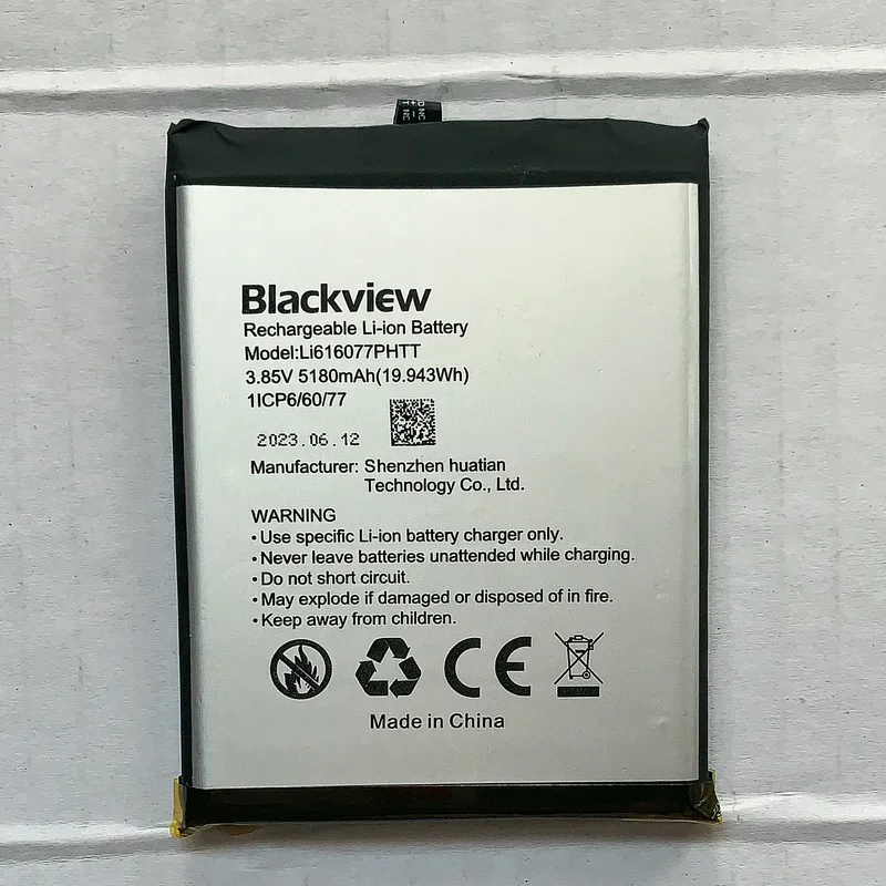 Original Battery for Blackview BV5200 Pro and BV5200 5180mAh