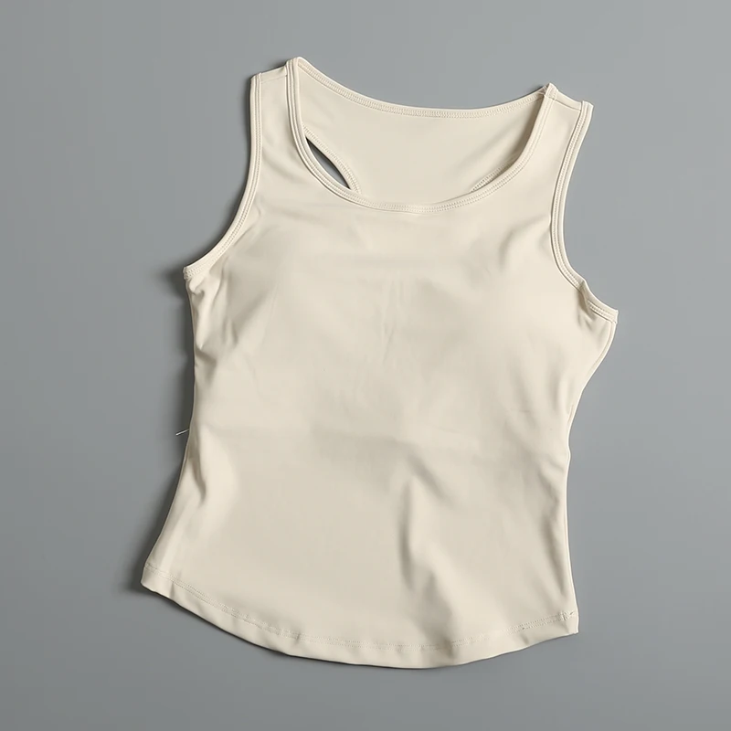 

Женский спортивный топ без бретелек с мягкой подкладкой, летняя облегающая дышащая быстросохнущая одежда для йоги и фитнеса