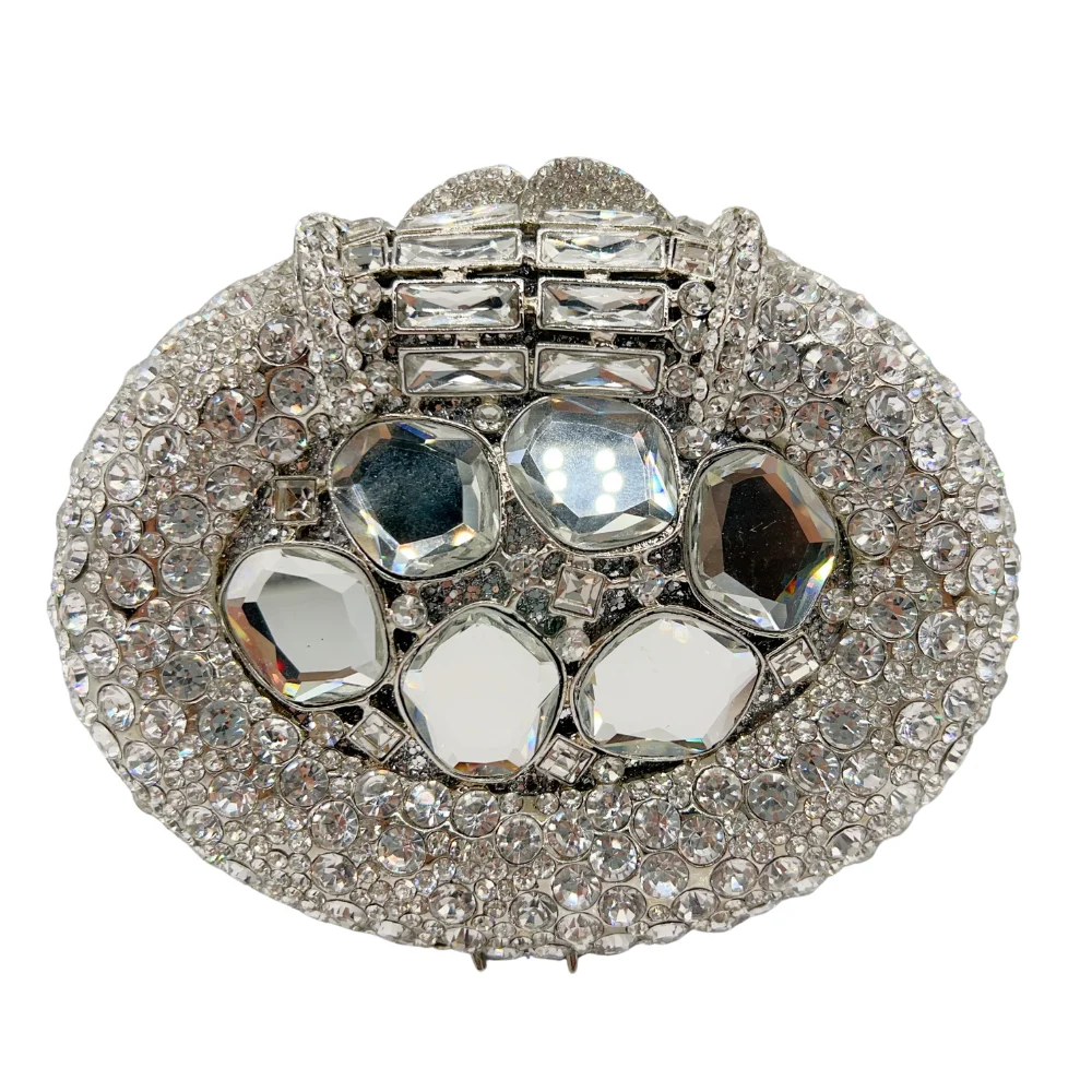 

High Quality Luxury Goose Egg Shape, Diamond Wedding Party, Tote Bag, Evening Bag, Crystal Clutch