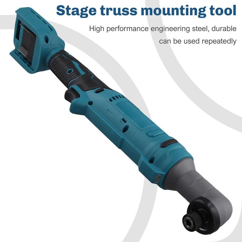 Cordless Impact Wrench  Brushless 90 Degree Right Angle Small Electric Ratchet Wrench 1/4 Collet  For Makita 18V Battery