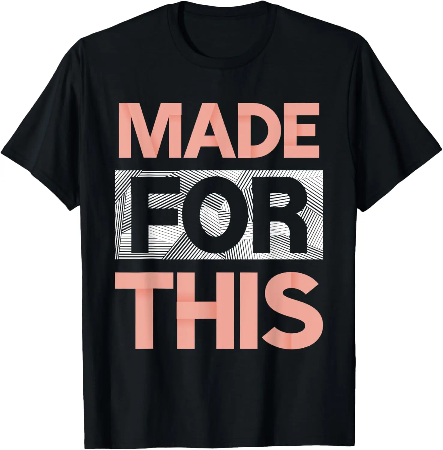 

Peach Made For This Peach Color Graphic T-Shirt