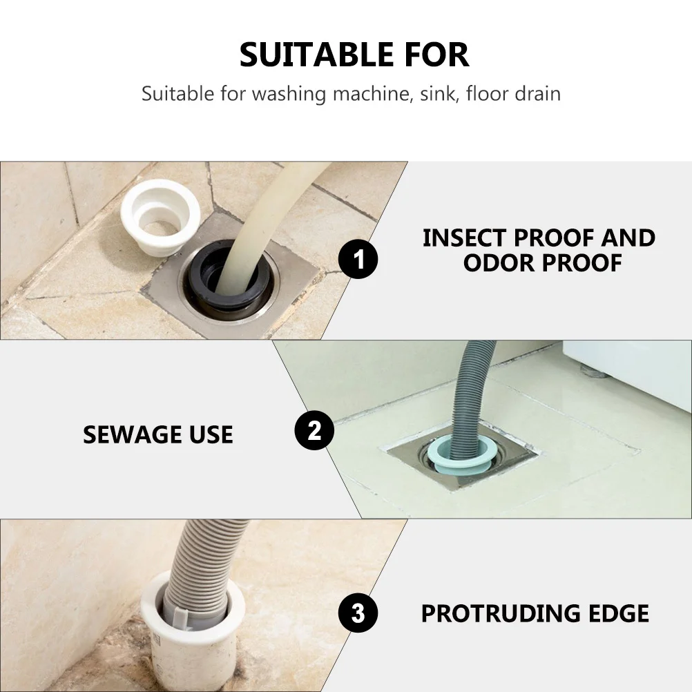 

20 шт., комплект уплотнительных колец для слива в полу, заглушка с защитой от запаха для канализационного шланга, прочная силиконовая заглушка для ванной комнаты, кухни