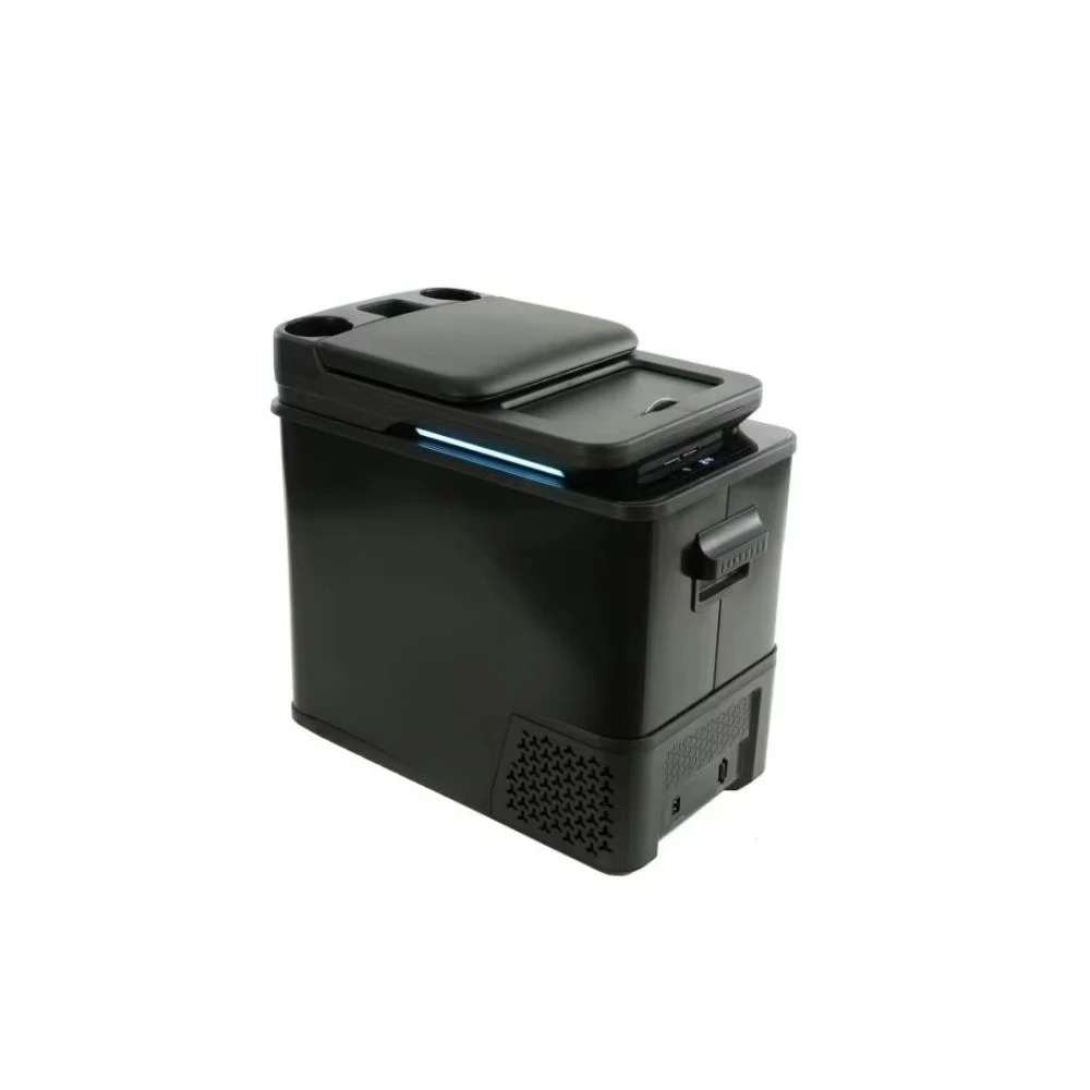 Armrest Ice Maker with Compressor Freezer Portable Plastic 12V Car Mini Refrigerator