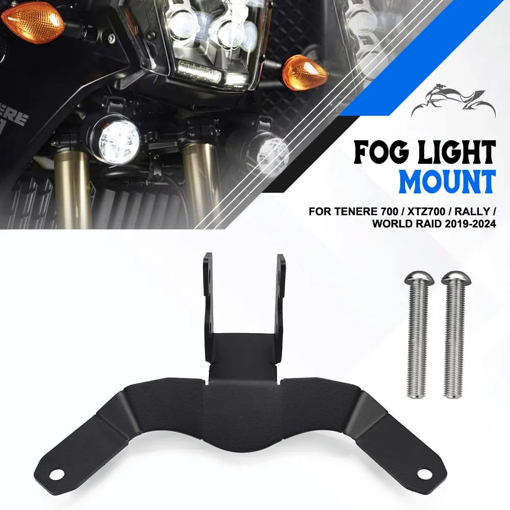 

For Yamaha Tenere 700 / XTZ700 / Rally / World Raid 2019-2024 Motorcycle LED Auxiliary Fog Light Driving Lamp Fog Lights Bracket