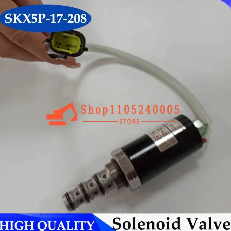 KDRDE5K-20/40C07-109 Hydraulic Solenoid Valve Parts R220-7 R210-7 SKX5P-17-208 For Excavator Solenoid Valve