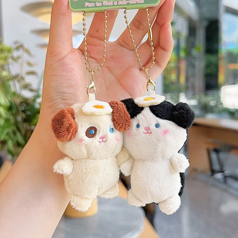 2pcs/set Korean Style Cabbage Magnetic Otter Keychain Dog Cartoon Couple Pendants Bear Panda Fruit Bag Charm Ornament