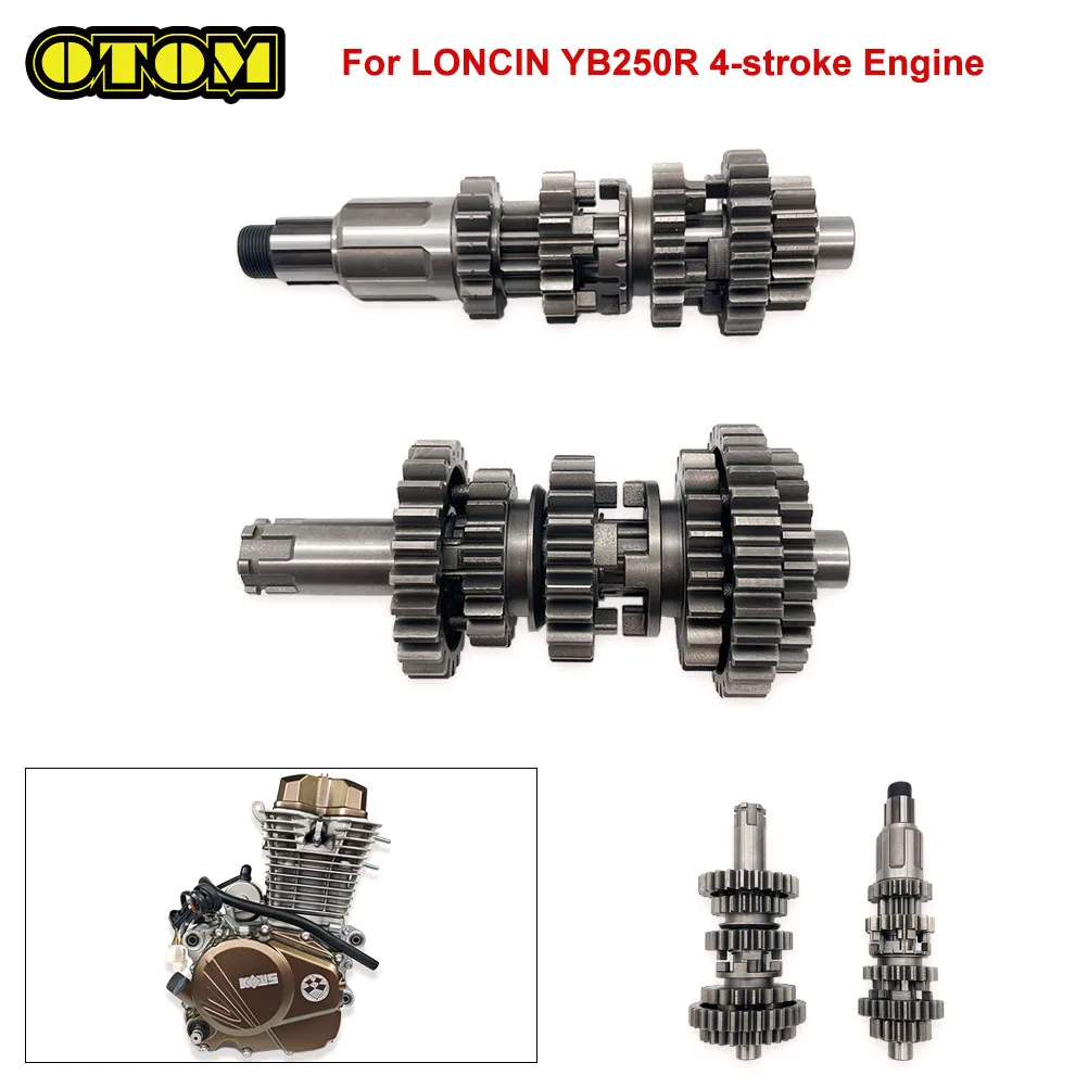 

Мотоцикл для LONCIN YB250R, главный вал, потайной вал в сборе, коробка передач KEWS K23, 4-тактный двигатель, мотокросс, пит-байк
