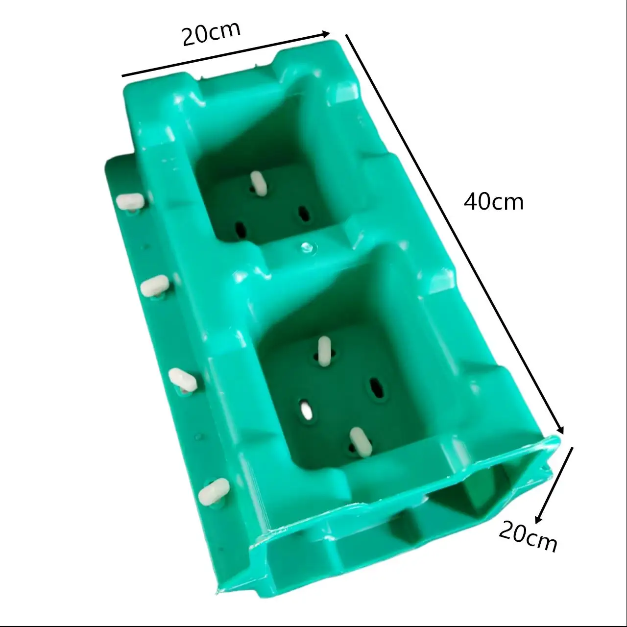 Hollow Interlocking Brick Mold PP Plastic Concrete Block Mould for Building Wall