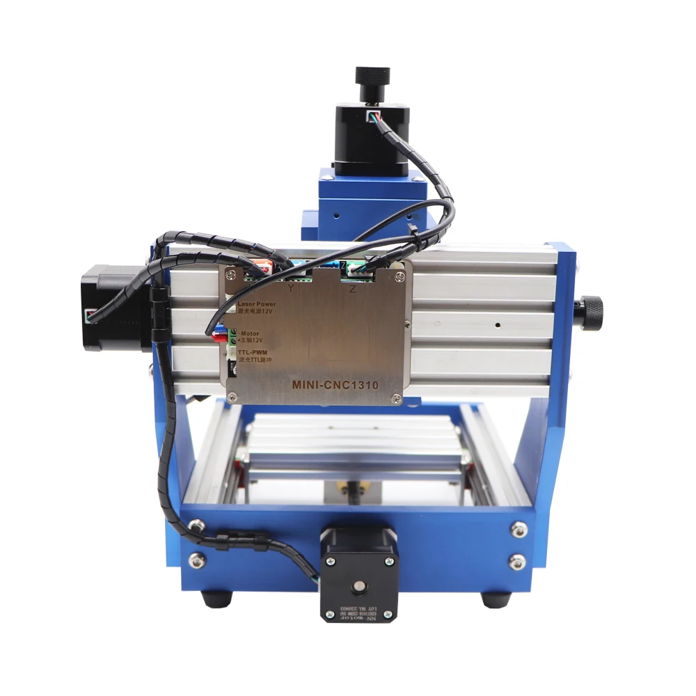 Full Metal DIY Mini CNC Router 1310 Engraver Frame Desktop PCB Milling Machine Wood Carving Optional 500mW Laser Offline Control