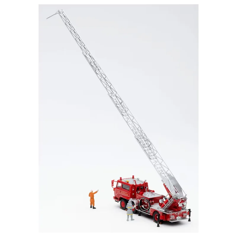 TAKARA TOMY Tomica 1/64 TLV-N24c Hino TC343 Tailed Vulture Fire Station Aerial Ladder Fire Truck Alloy Motor Diecast Metal Gift