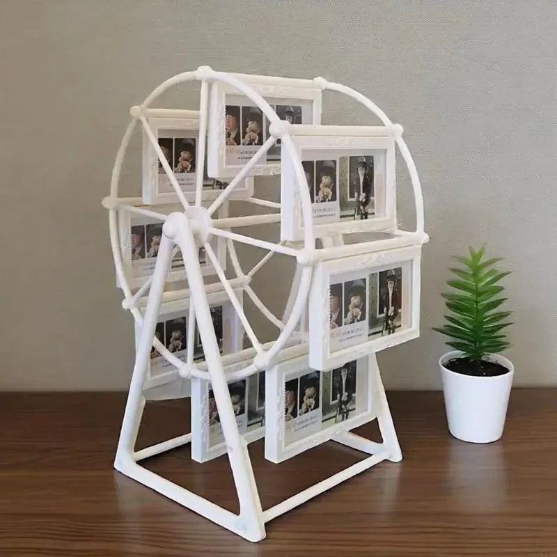 Decorative Rotating Ferris Wheel Photo Frame 2026 Top Quality Carousels Stand for Home Accessories Car Photo Display
