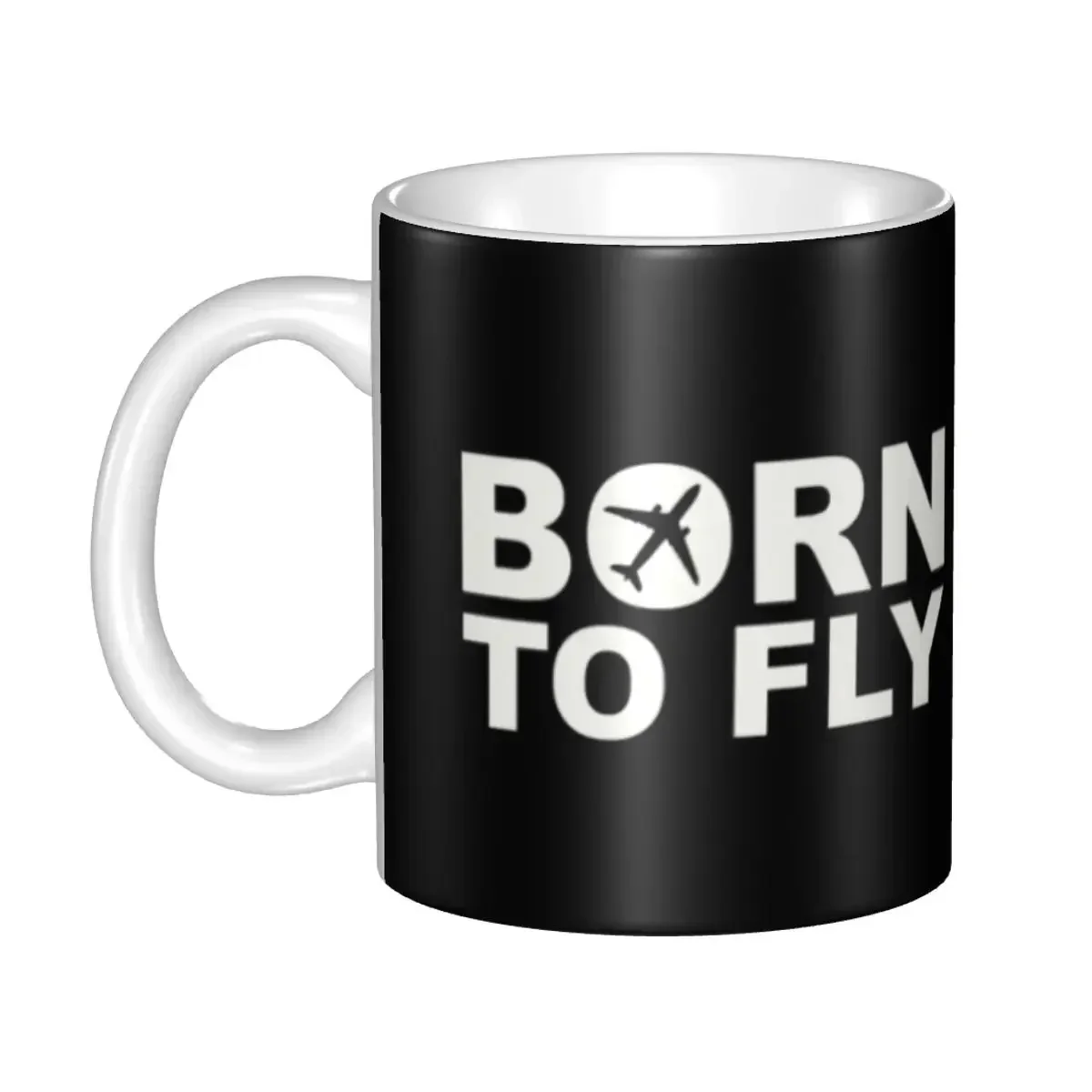 DIY Captain Stripes Epaulettes Ceramic Mug Personalized Aviation Airplane Pilot Coffee Cup Creative Gift