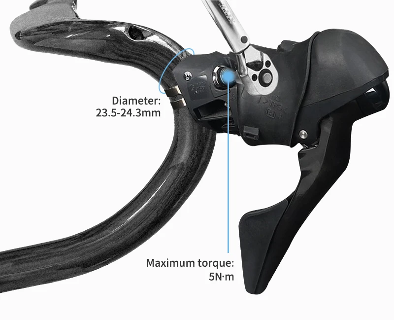 Carbon Rennrad Lenker, gebogene Stange, Kohle faser, Carre tera Gua Speed, 31,8mm, 400mm, 420mm, 440mm, Fahrrad teile – Detail 9