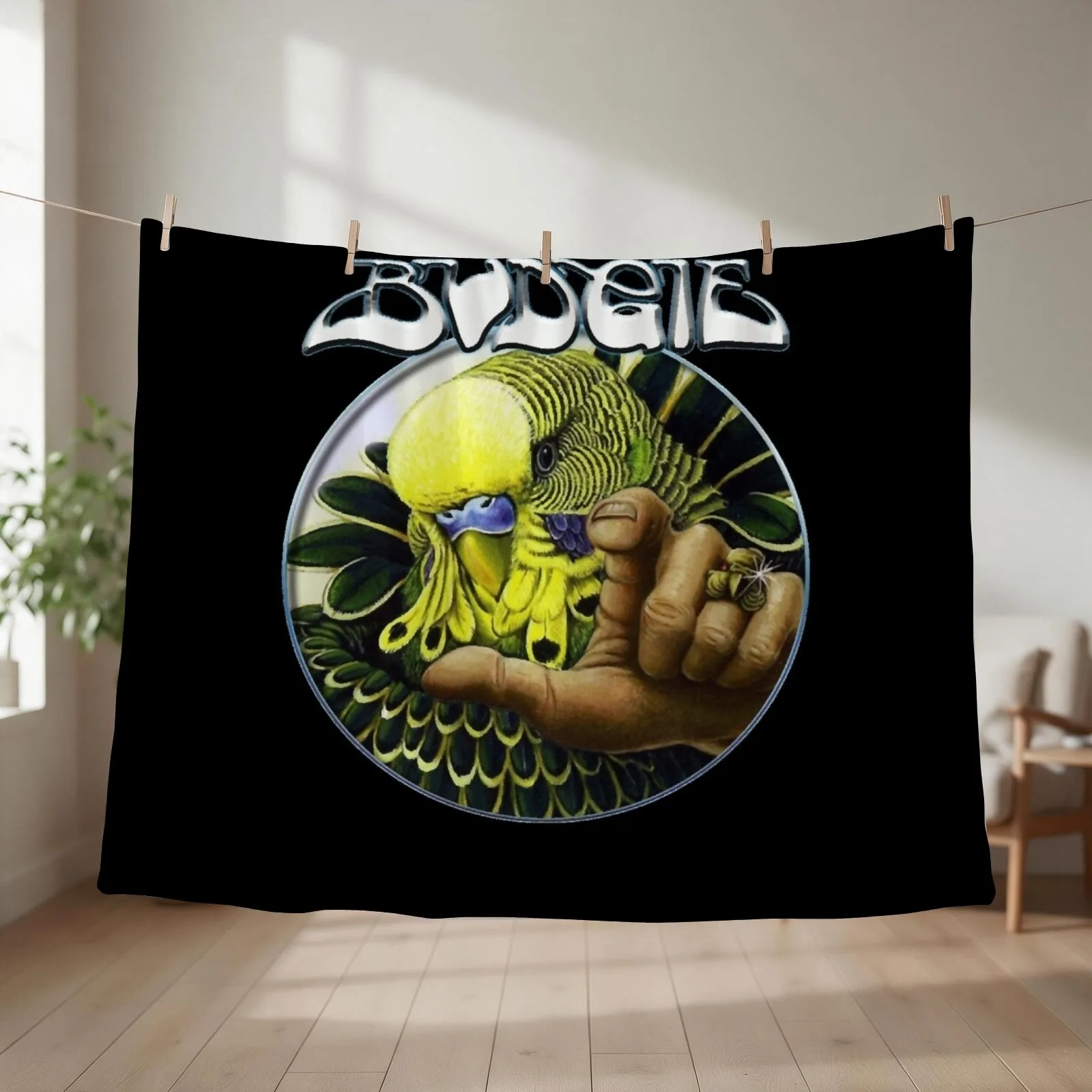 BUDGIE BAND Essential Throw Blanket couch cozy soft plush fuzzy picnic outdoor blanket