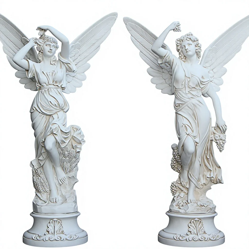 xx-Four Seasons Angel Sculpture Ornament Wedding Decor Garden Figure Fiberglass Statue Greek Goddess Artwork Handmade European