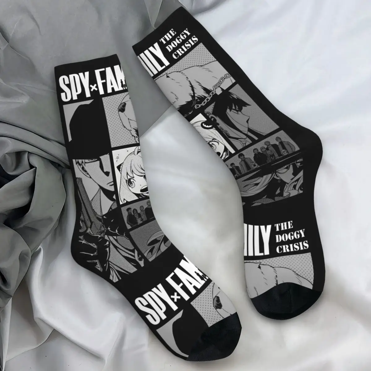 

Spy X Family Anya Bond, чулки с рисунком аниме, носки, зимние нескользящие носки, мужские мягкие дышащие носки для спорта на открытом воздухе