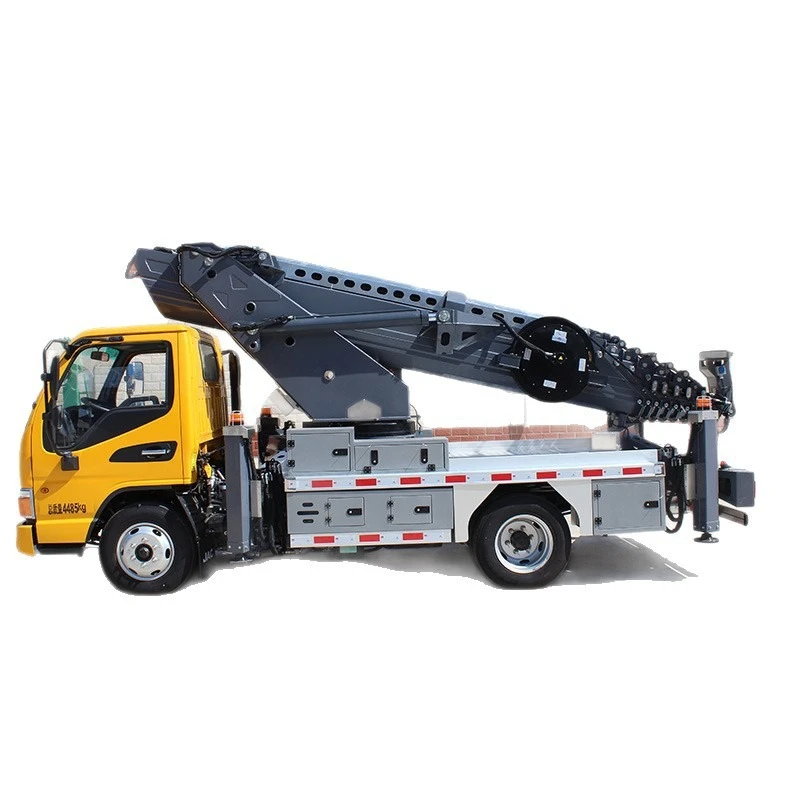 Straight arm aerial work vehicle 31 meters vehicle climbing 35 meters plate aerial climbing  strong power