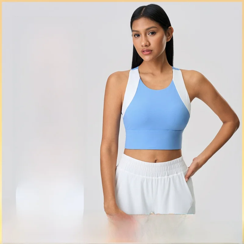 

Women's Sports Underwear Fixed Cup Shock-proof Push-up Vest Bra Shaping Outer Wear Yoga Suit