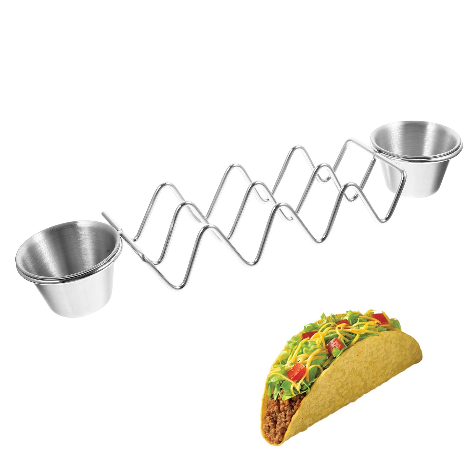 

Pancake Stand Taco Holder Trays for Serving Racks Server Reusable Burrito Woman