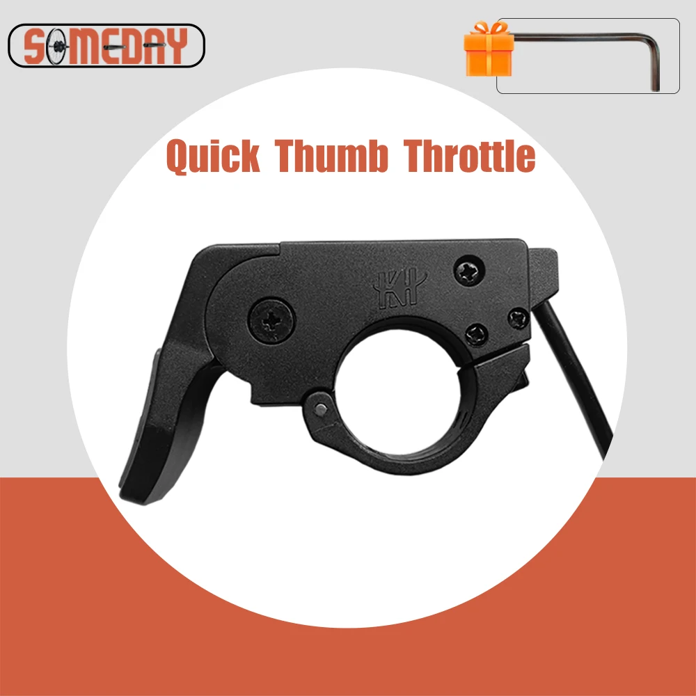 

Ebike Thumb Throttle Electric Scooter Bike Quick Disassembly Finger Throttle 24V-72V Left Right Thumb Throttle Ebike Accelerator