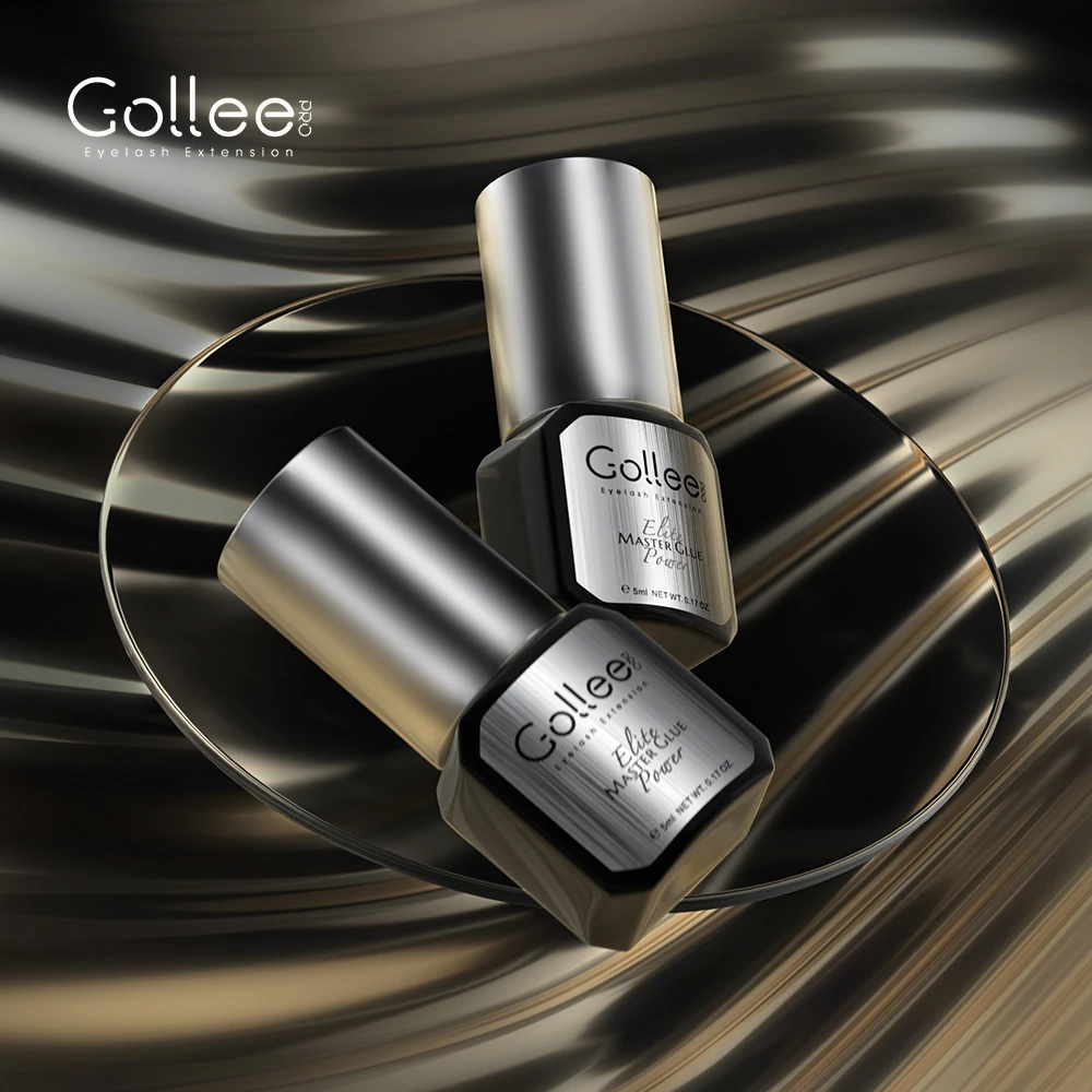 Gollee Eyelash Extension Glue 0.5s Dry Pegamento Pestañas 10PCS Waterproof with Bonder Lash Glue 15ml Eyelash Supplies Wholesale