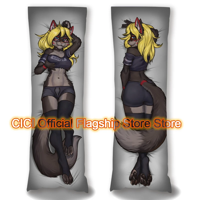 

Dakimakura Anime Kuuko Beautiful Fox Double sided Print Life-size Body Pillow Cover